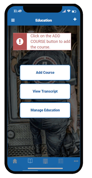 Training Officer Add Course